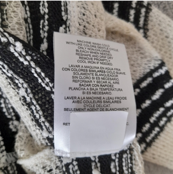 Jones New York Monochrome Striped Cardigan - Picture 8 of 8